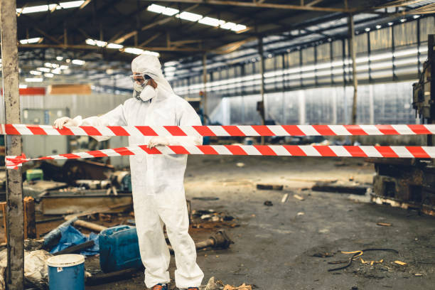 Professional Biohazard technician working in Lafayette, TN